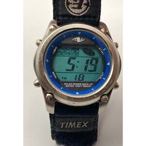 Athletic Works Men Multifunction Watch AW052 New Battery Solar Back-Up-Adjustabl